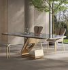 Fusion Premium Dinning Table Set In Stainless Steel 304