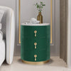 Globe Premium Round Bedside Table In Fabric