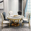 Grande Round Premium Dinning Table Set In Stainless Steel 304