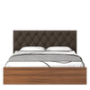 Quilt Plus Luxury Upholstered Bed in Brown Finish