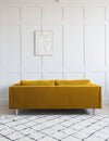 Eva Luxury Mid-Century Sofa In Suede