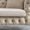 Beyone Luxury Chesterfield Sofa Set in Suede