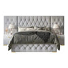 Nexon Luxury Upholstered Bed With Side Tables in Suede