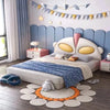 Alien Luxury Upholstered Kids Bed Without Storage in Leatherette