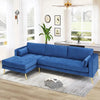 Monet Luxury Sectional Sofa in Suede