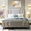 Kelo Luxury Upholstered Bed Without Storage In Leatherette