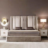 Pluto Luxury Upholstered Bed in Suede