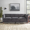 Uniline Pro Luxury Mid-Century Sofa In Suede