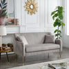 Lexis Luxury Mid-Century Sofa In Suede