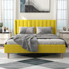 Extrey Premium Upholstered Bed Without Storage In Suede