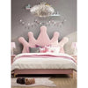 Tulip Upholstered Kids Bed Without Storage in Suede