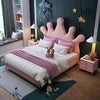 Tulip Upholstered Kids Bed Without Storage in Suede