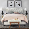 Cameo Luxury Upholstered Bed in Suede