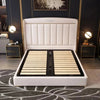 Luster Luxury Hydraulic Upholstered Bed in Suede