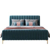 Unline Luxury Upholstered Bed Without Storage In Suede