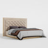 Crisp Luxury Upholstered Bed in Suede