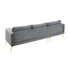 Monet Luxury Sectional Sofa in Suede