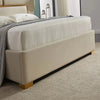 Roller Premium Upholstered Bed in Suede