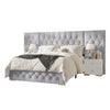 Nexon Luxury Upholstered Bed With Side Tables in Suede