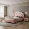 Kido Upholstered Kids Bed Without Storage in Suede