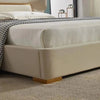 Roller Premium Upholstered Bed in Suede