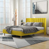 Extrey Premium Upholstered Bed Without Storage In Suede