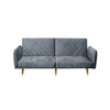 Hexa Luxury Mid-Century Sofa In Suede