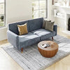 Hexa Luxury Mid-Century Sofa In Suede