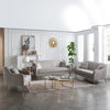 Lexis Luxury Mid-Century Sofa In Suede