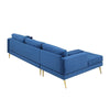 Monet Luxury Sectional Sofa in Suede