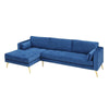 Monet Luxury Sectional Sofa in Suede