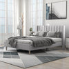 Extrey Premium Upholstered Bed Without Storage In Suede