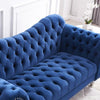 Victory Luxury Chesterfield Sofa Set in Suede - Nice Maple