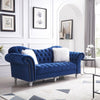 Victory Luxury Chesterfield Sofa Set in Suede - Nice Maple