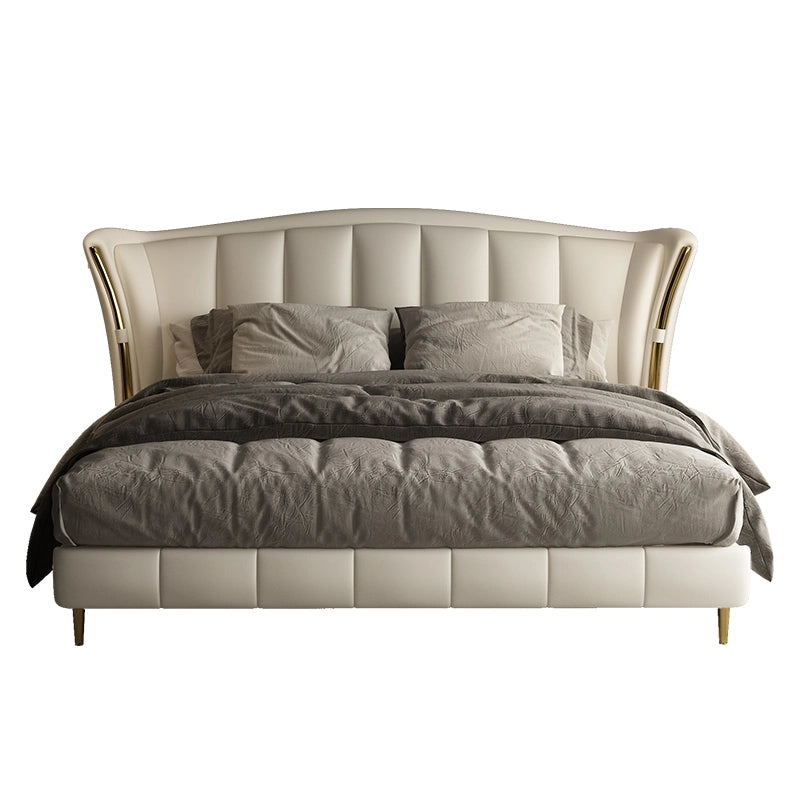 Trends Luxury Upholstered Bed In Leatherette – Nice Maple